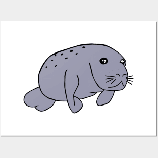 Baby manatee Posters and Art